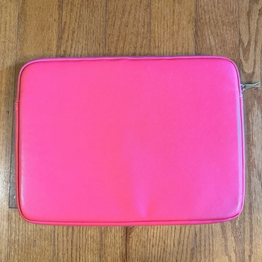 Kate Spade Pink Tablet Sleeve with Gold Zipper